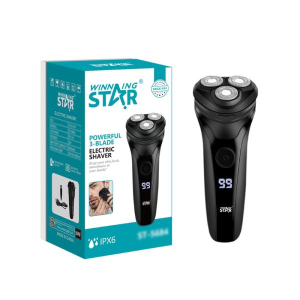 Afeitadora Eléctrica WINNINGSTAR ST-5684 Recargable 3 W