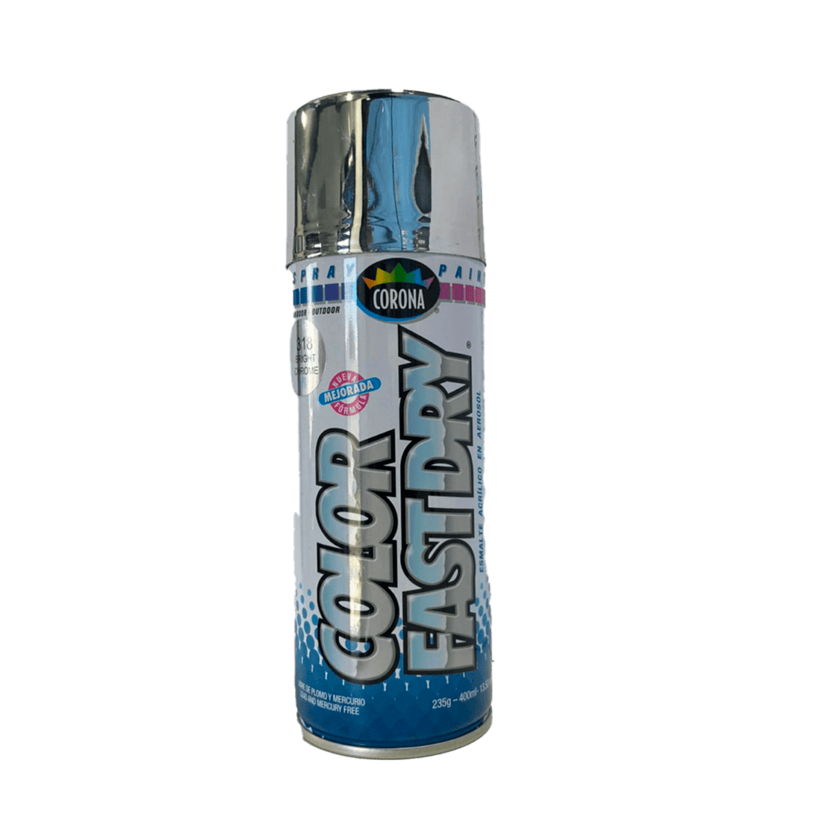 Pintura en Aerosol Corona Sprayc Gris Cromado
