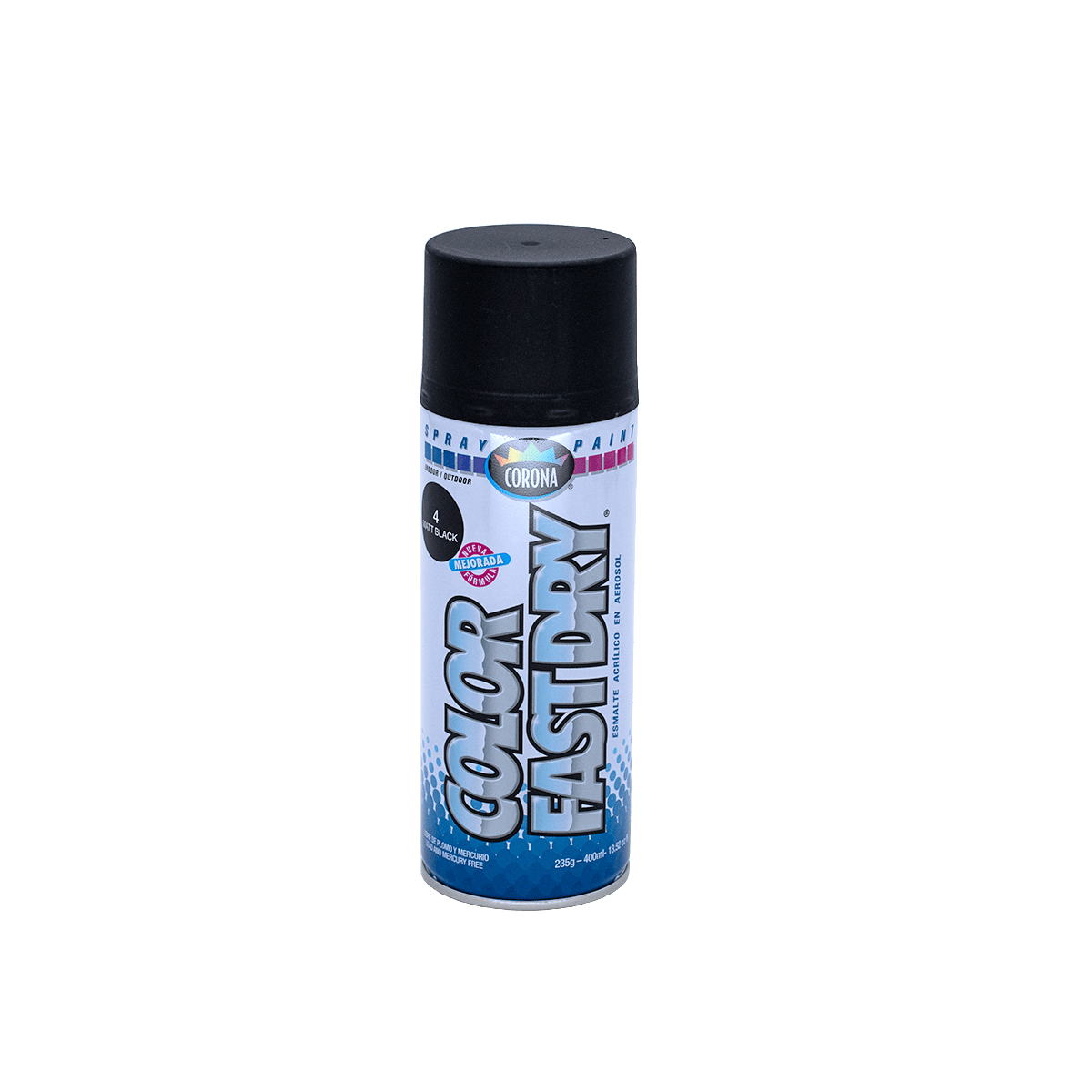 Pintura en Aerosol Corona Spraybm Negro Mate