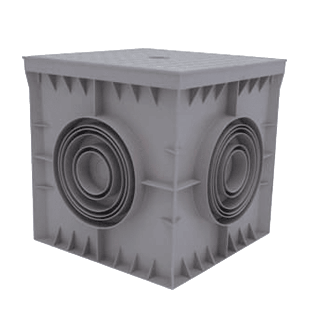 Caja Eléctrica Cetinkaya Pop CP303036 de Registro Plástica 300x300mm Tapa Lisa Verde