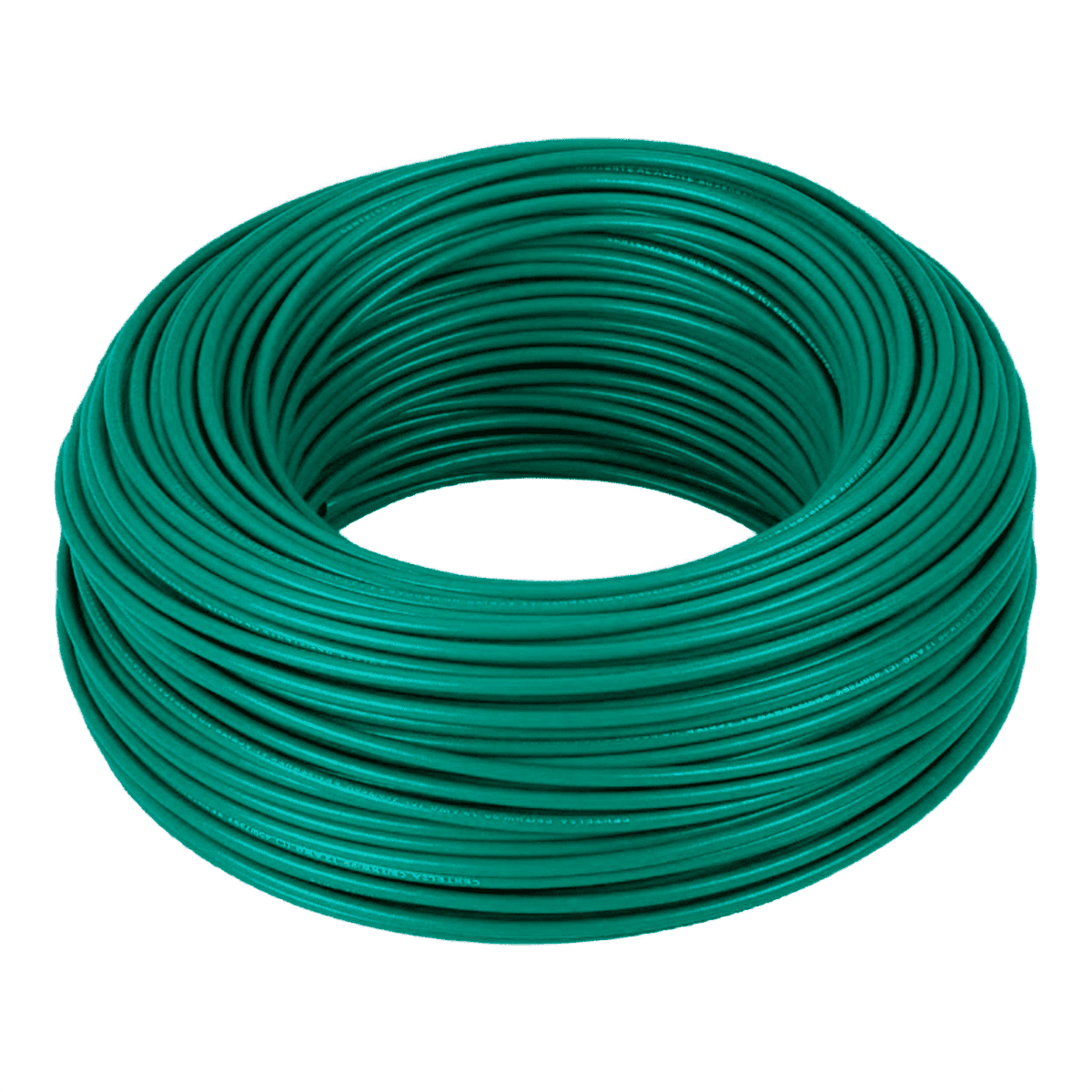 Cable, Enerwire, THHN, caja, #12, color verde, cobre, UL, CABLE9039