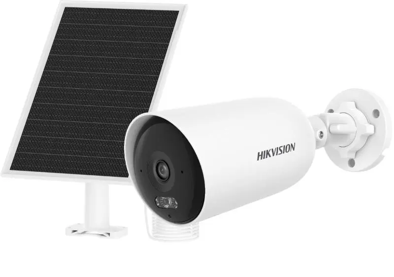 Kit solar IP Hikvision AOV: bala 4MP con 4G y batería de litio