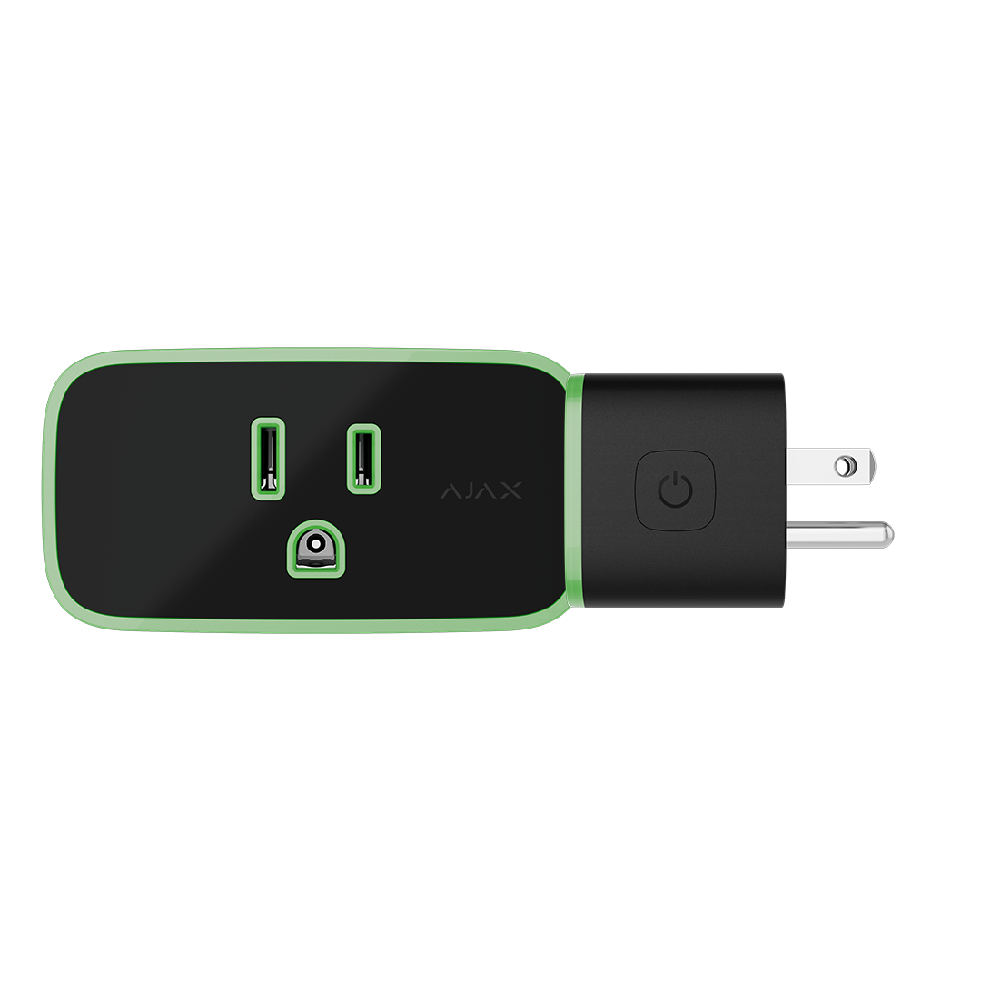 ENCHUFE CON MONITOR DE CONSUMO NEGRO SOCKET AJAX 84771.34.BL3