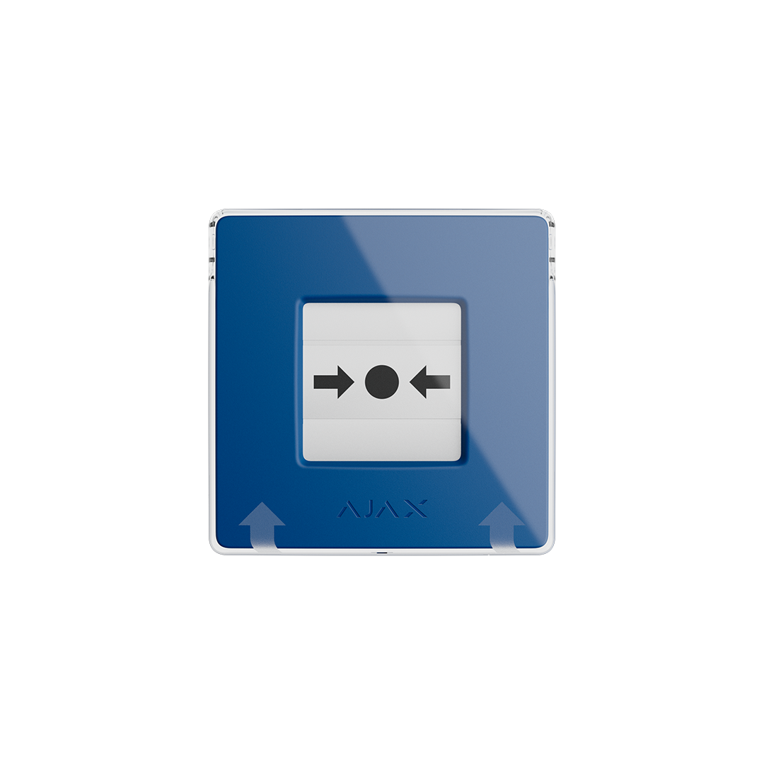 BOTON MANUAL REINICIABLE CON ESCENARIOS PROGRAMABLES AZUL MANUALCALLPOINT AJAX 84236.171.NC3