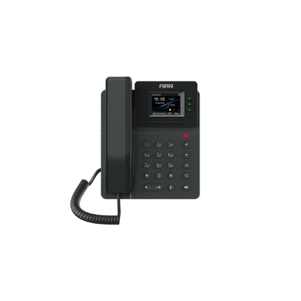 TELEFONO FANVIL 2 PUERTOS 10/100, PANTALLA COLOR 2.4 PULGADAS, 6 TECLAS DSS, POE V60P