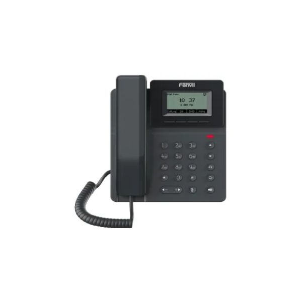 TELEFONO FANVIL 2 LINEAS SIP 10/100 POE PANTALLA 2,3 MONOCROMÁTICA V50P