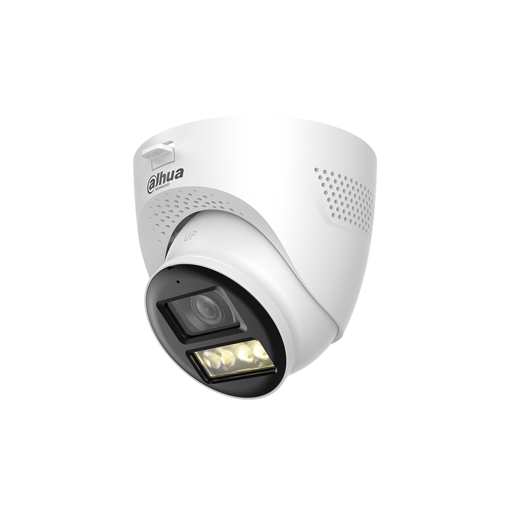 CAMARA HDCVI DAHUA EYEBALL 2MP AUDIO DOBLE VIA 32.8MM ILUM-DUAL 40M IP67 HAC-HDW1200TQN-IL-T