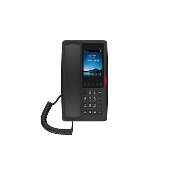 TELEFONO FANVIL IP COLOR NEGRO 5 TECLAS PANTALLA IPS – 2 LINEAS SIP POE INTEGRADO  H6W BLACK