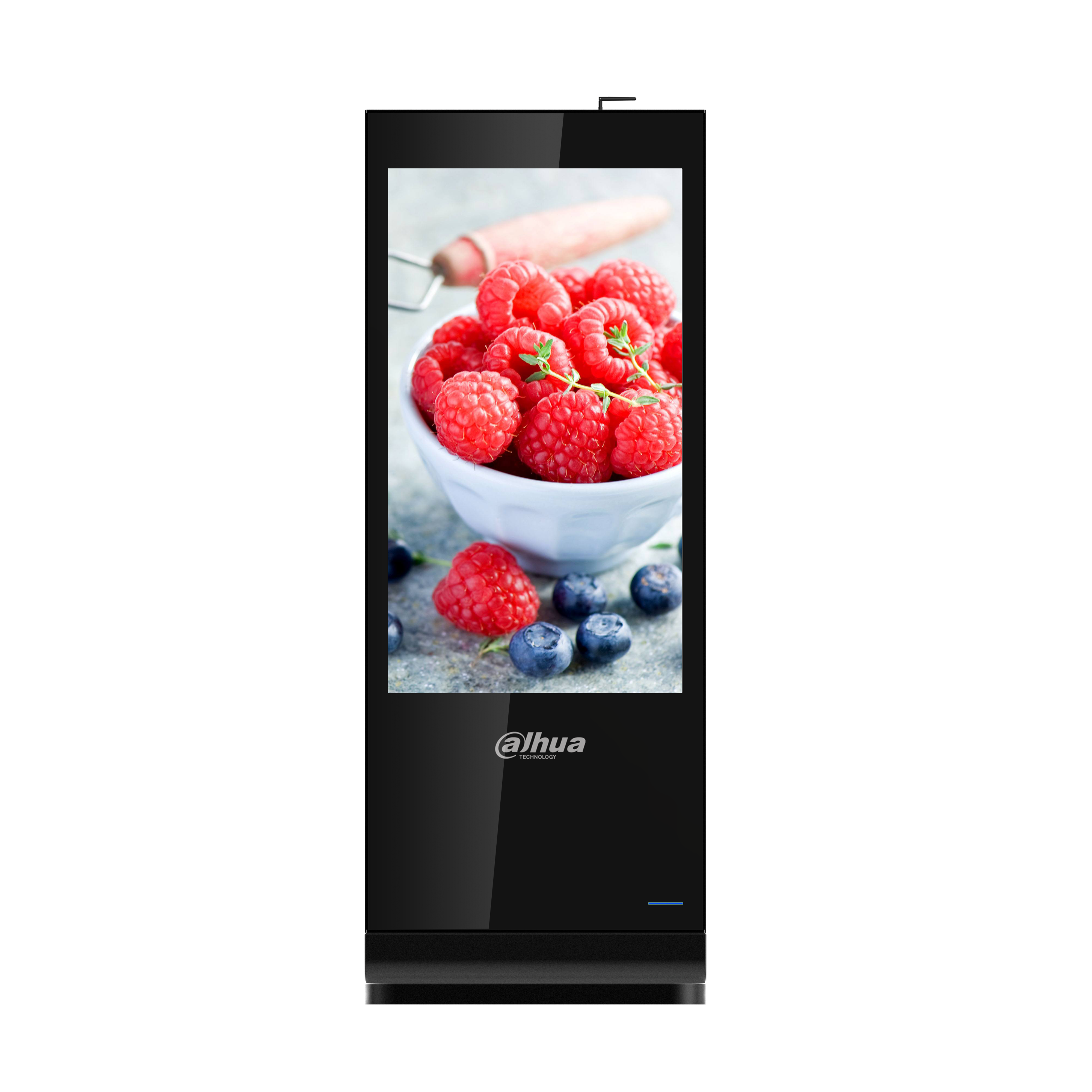 PANTALLA DE SEÑALIZACION DIGITAL DAHUA  55 PULG ESTRUCTURA METAL, VIDRIO TEMPERADO 5MM 24X7