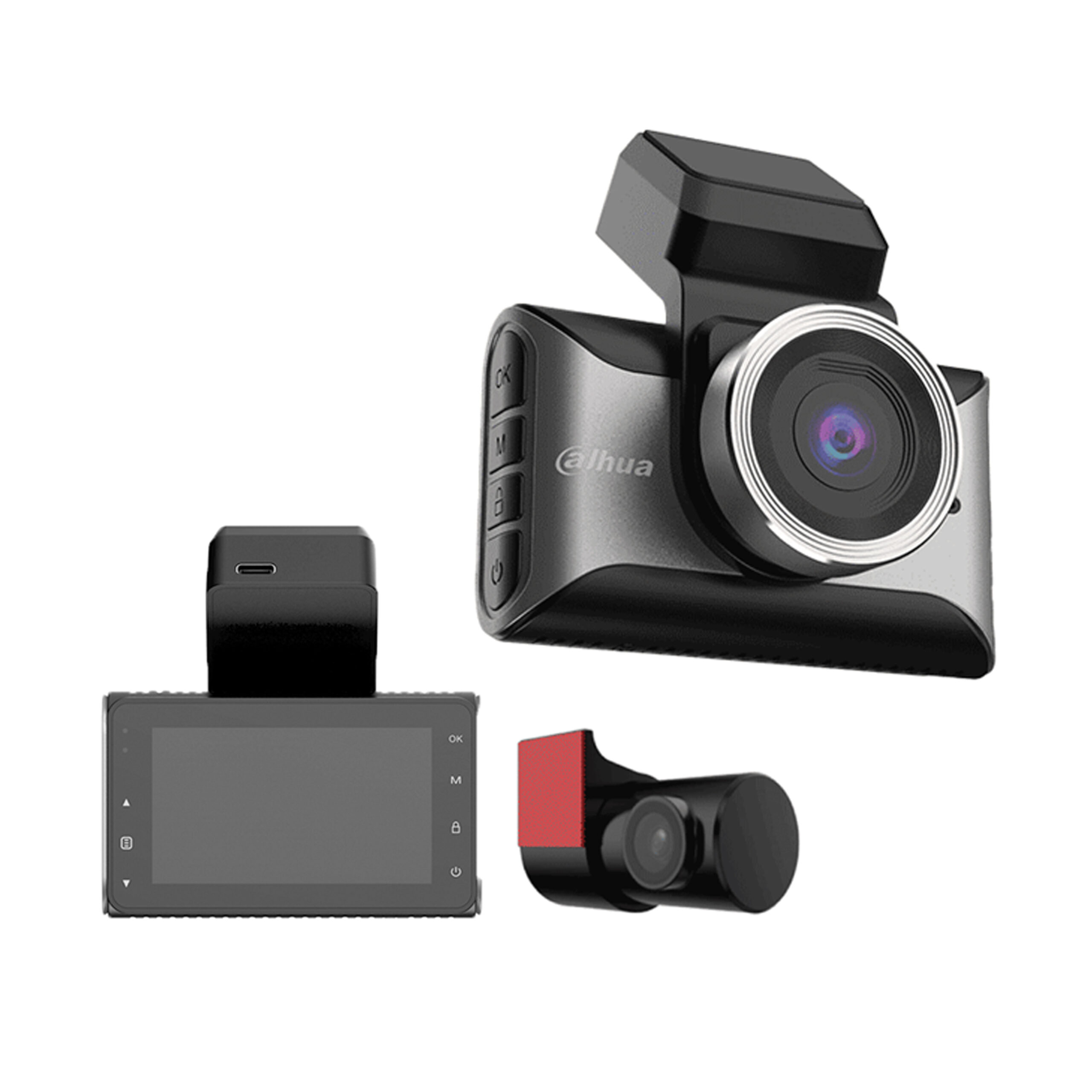 DASH CAMARA DAHUA 4K FRONTAL+TRASERA PANTALLA 3″ WI-FI Y GPS  DH-S10