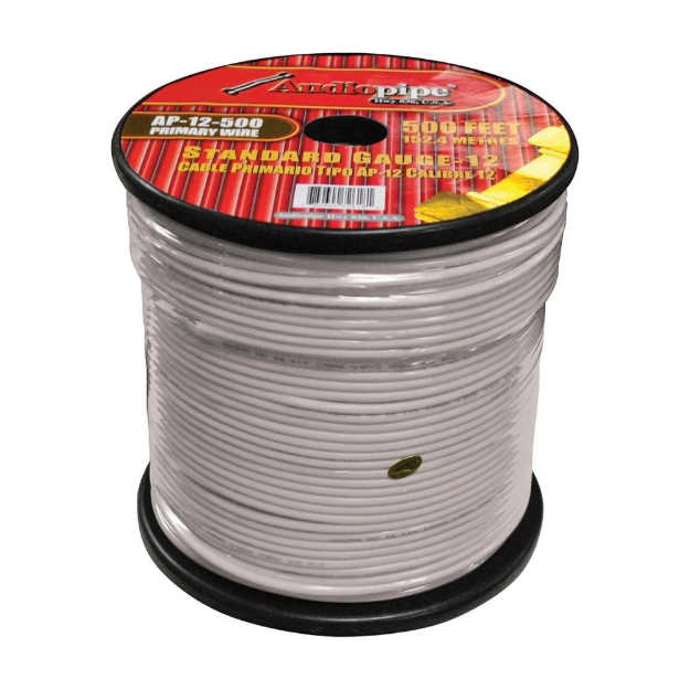 ROLLO CABLE AUTOMOTRIZ 152 MTS #12 BLANCO AUDIOPIPE